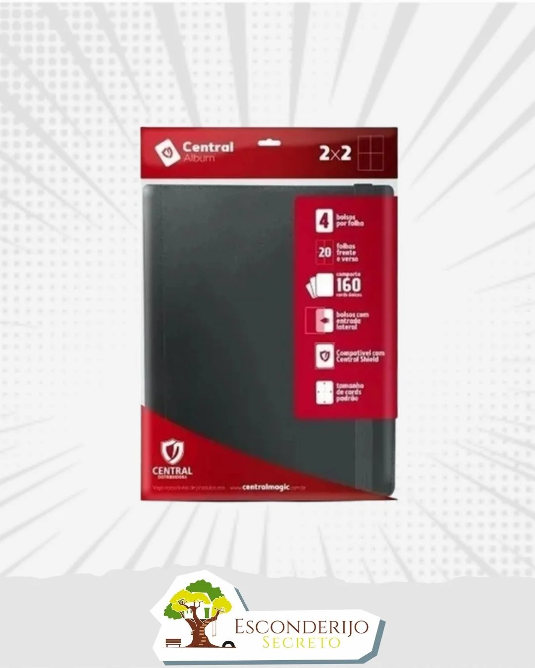 Central Album 2x2 - Preto