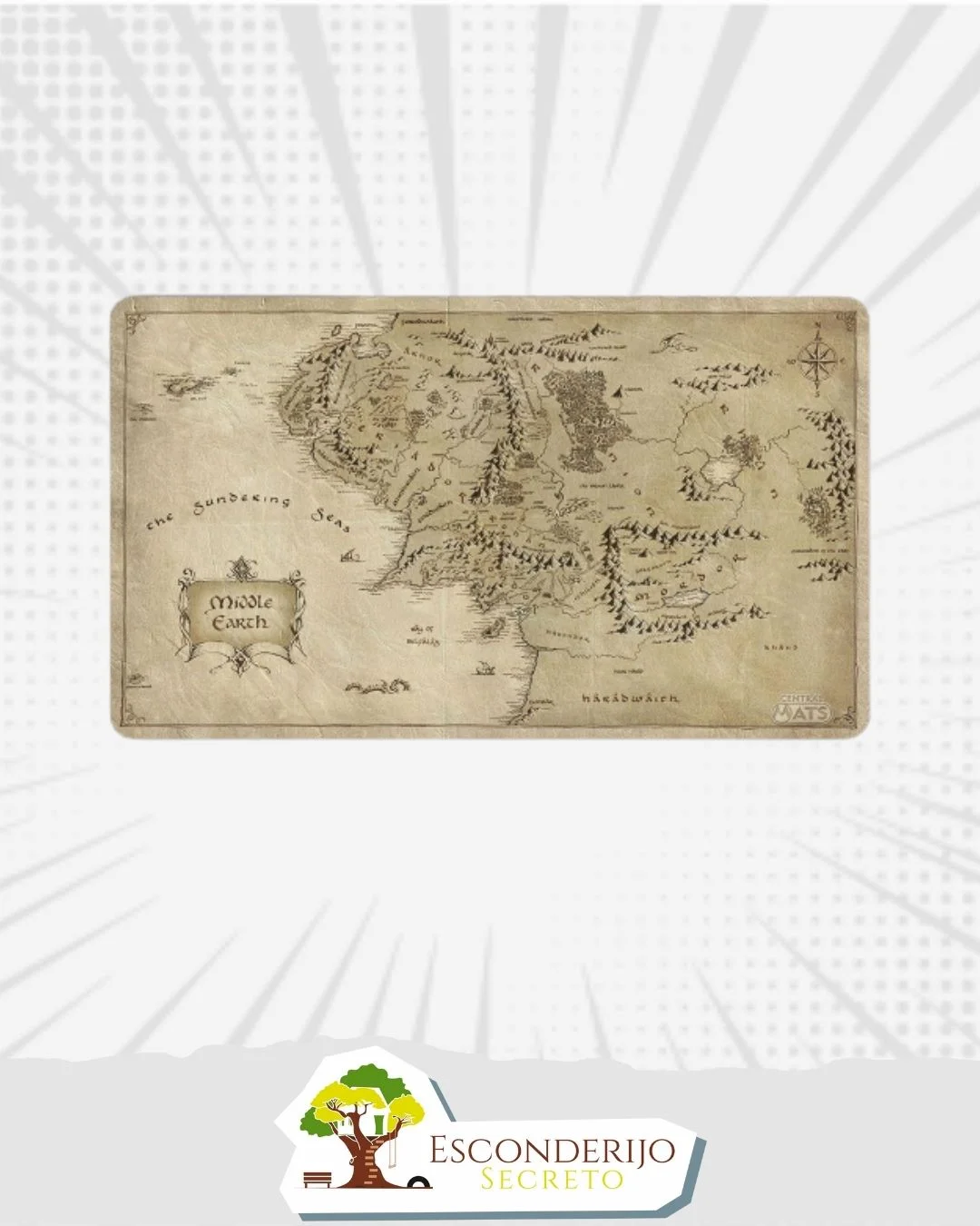 Playmat Central Mapa da Terra Média