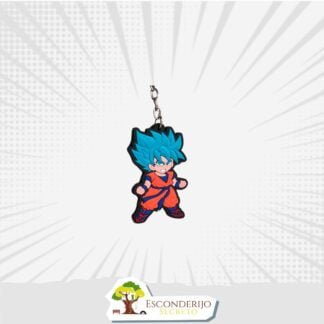 Chaveiro Emborrachado - Animes - DBZ - Goku SS7