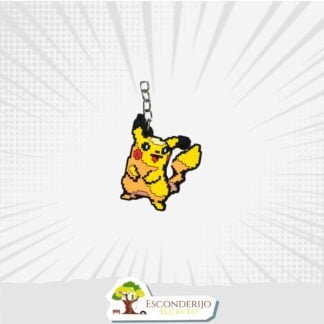Chaveiro Emborrachado - Animes - Pokémon - Pikachu Pixel