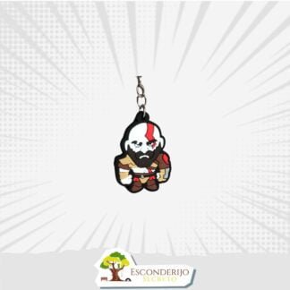 Chaveiro Emborrachado - Games - God of War - Kratos