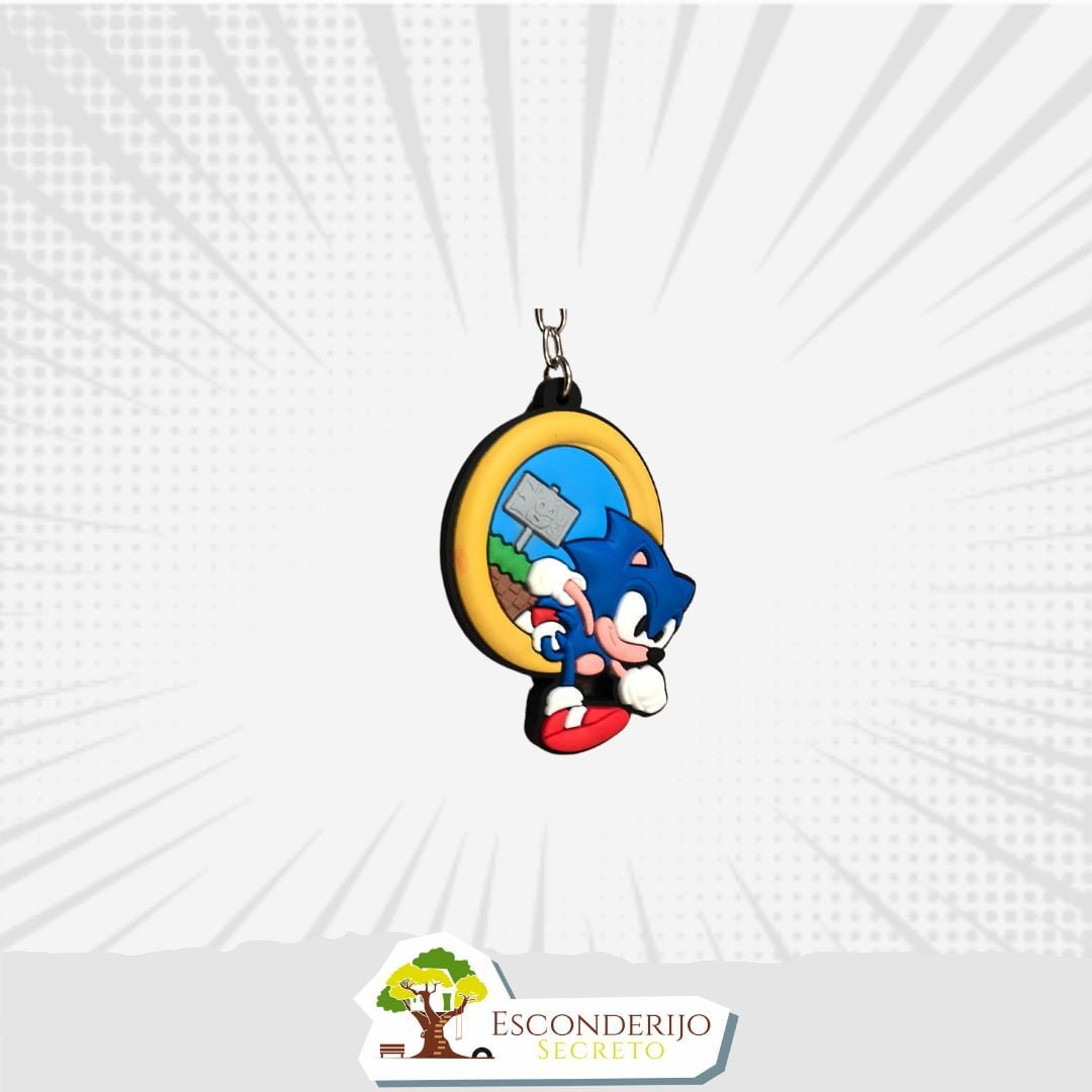 Chaveiro Emborrachado - Games - Sonic Moeda