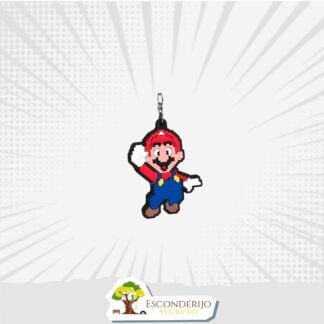 Chaveiro Emborrachado - Games - Super Mario - Mario Pixel