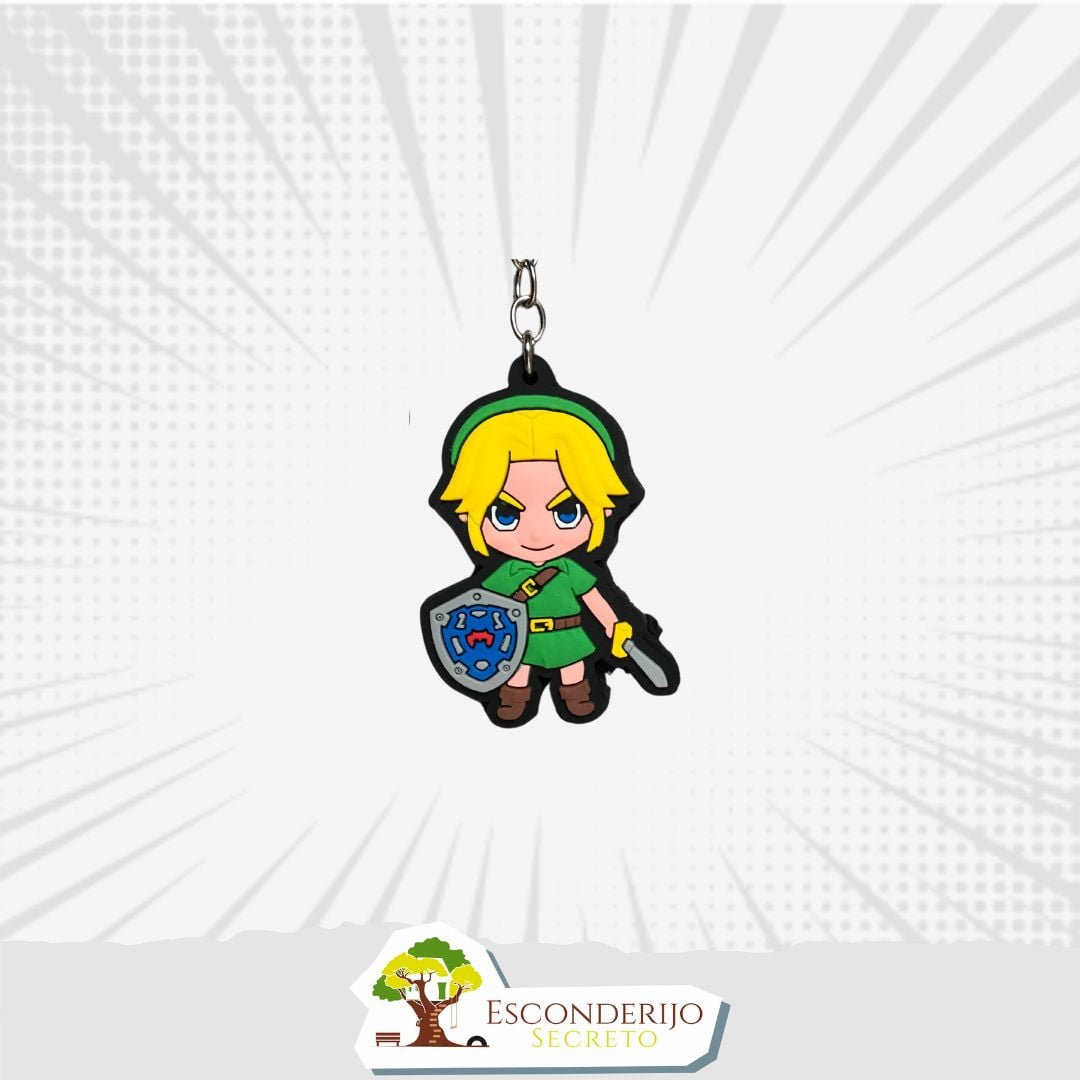 Chaveiro Emborrachado - Games - Zelda - Link