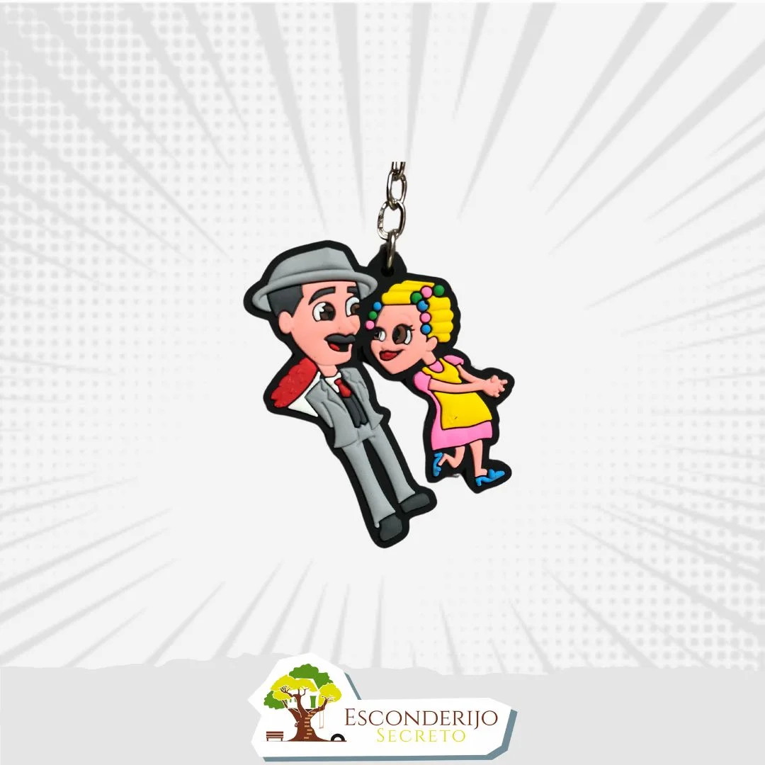 Chaveiro Emborrachado - Hype&+ - Chaves - Florinda e Girafales