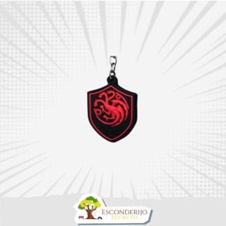 Chaveiro Emborrachado - Hype&+ - GoT - Casa Targaryen