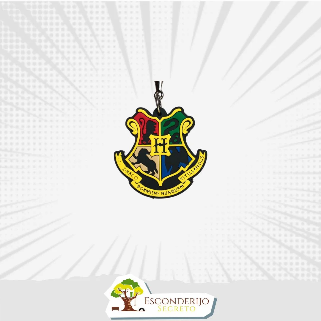 Chaveiro Emborrachado - Hype&+ - HP - Brasão Hogwarts