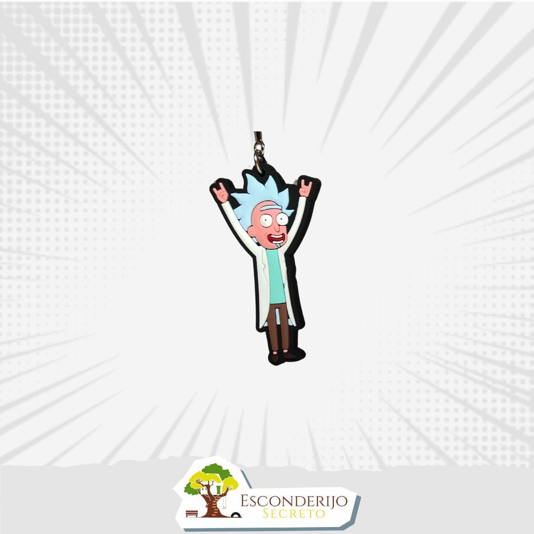 Chaveiro Emborrachado - Hype&+ - Rick And Morty - Rick