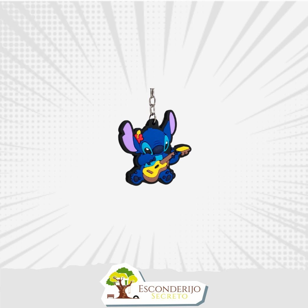 Chaveiro Emborrachado - Hype&+ - Stitch - Elvis