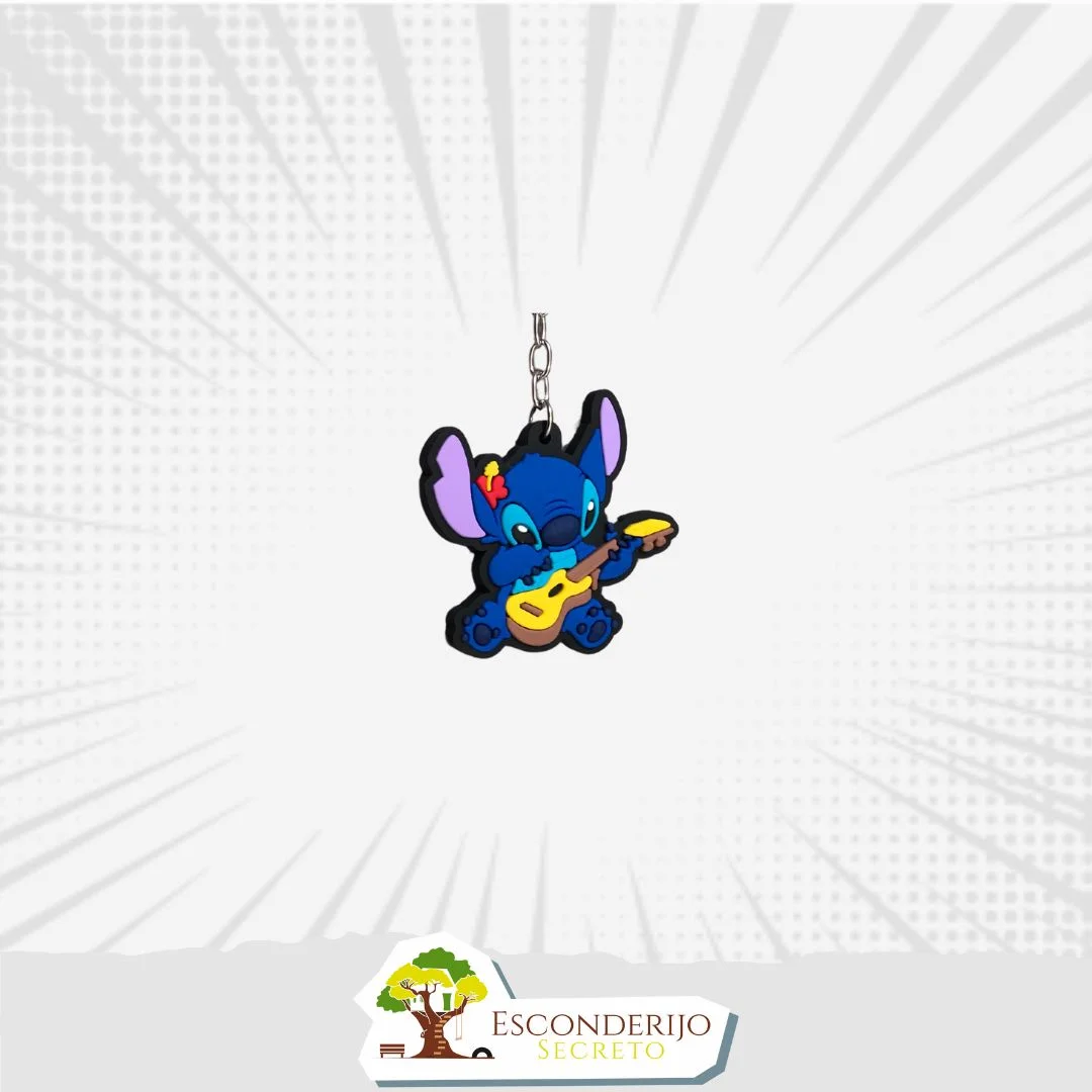 Chaveiro Emborrachado - Hype&+ - Stitch - Elvis