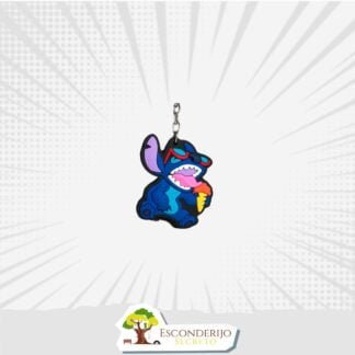 Chaveiro Emborrachado - Hype&+ - Stitch - Sorvete