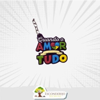 Chaveiro Emborrachado - Lifestyle - Autismo - Amor Muda