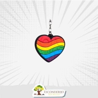 Chaveiro Emborrachado - Lifestyle - LGBTQIA+ - Coração