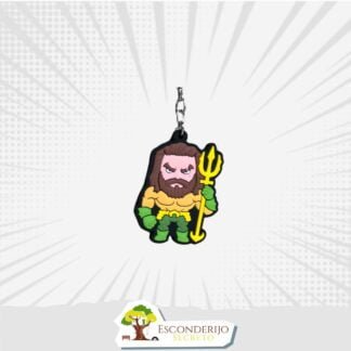 Chaveiro Emborrachado - Marvel&DC - Aquaman