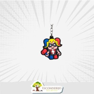 Chaveiro Emborrachado - Marvel&DC - Arlequina