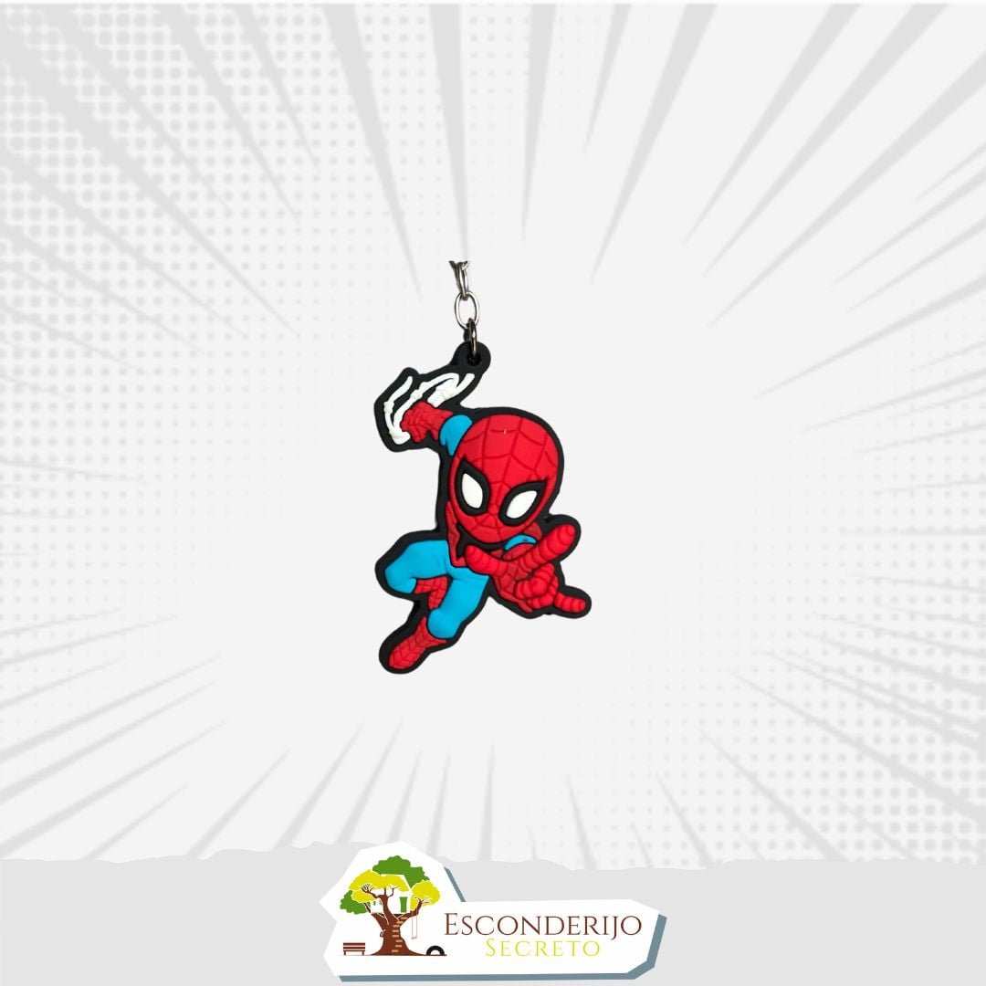 Chaveiro Emborrachado - Marvel&DC - Homem Aranha