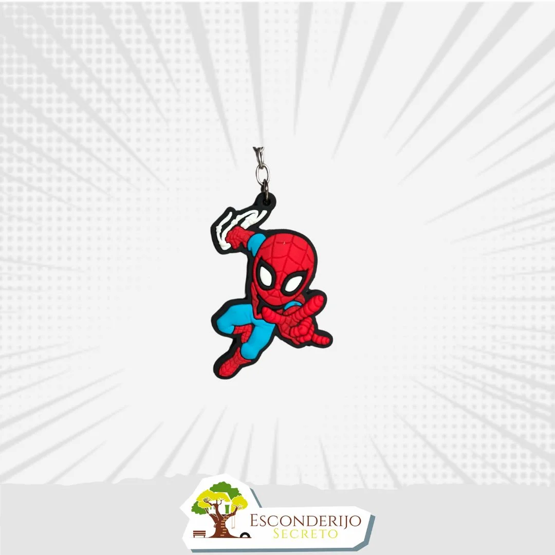 Chaveiro Emborrachado - Marvel&DC - Homem Aranha