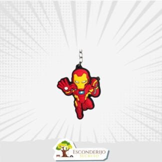 Chaveiro Emborrachado - Marvel&DC - Homem de Ferro