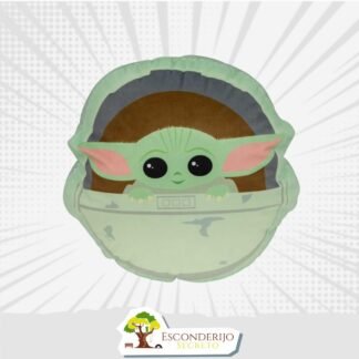 Almofada Formato Fibra Baby Yoda (Grogu) Nave
