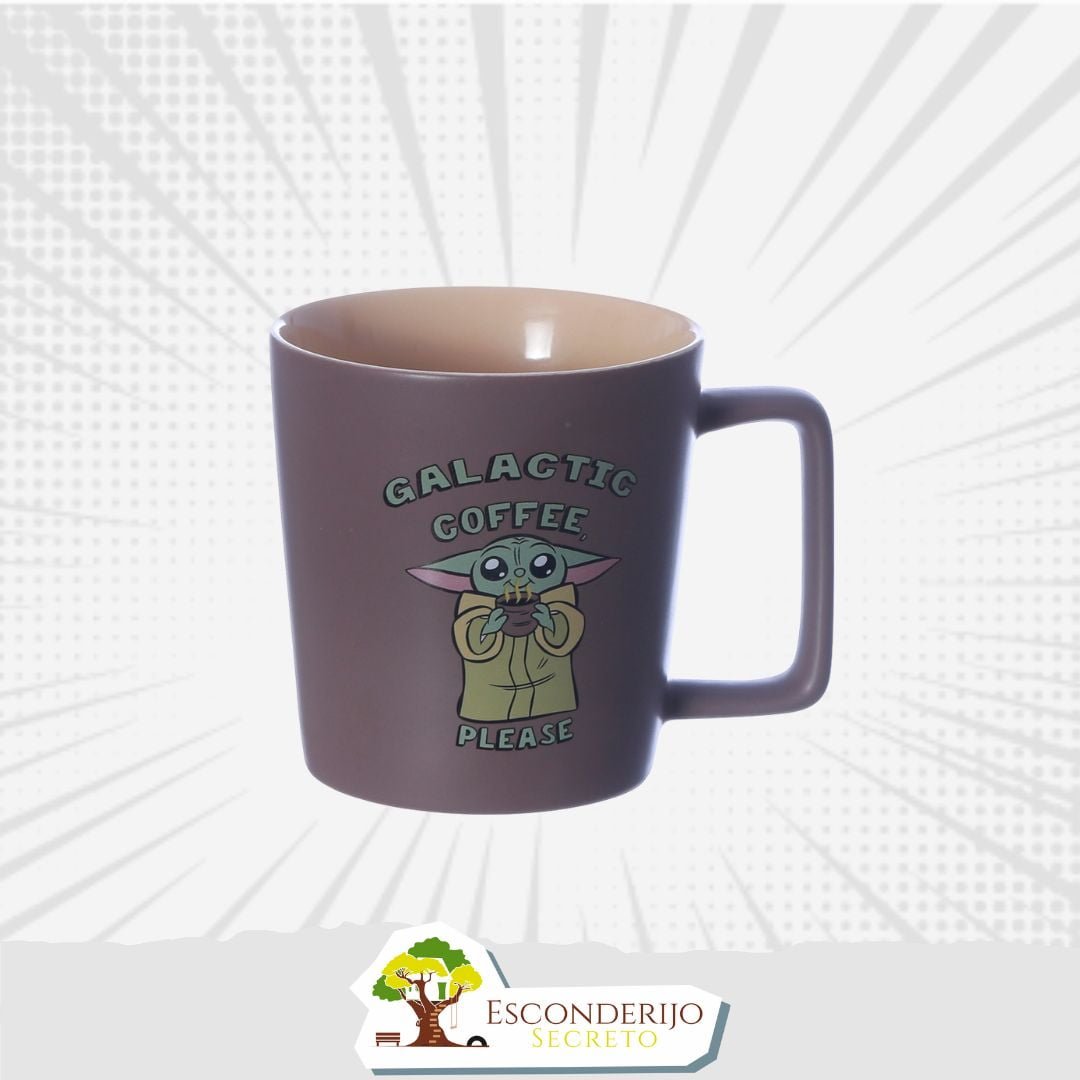 Caneca Buck 400ml Star Wars Baby Yoda (Grogu) Coffee