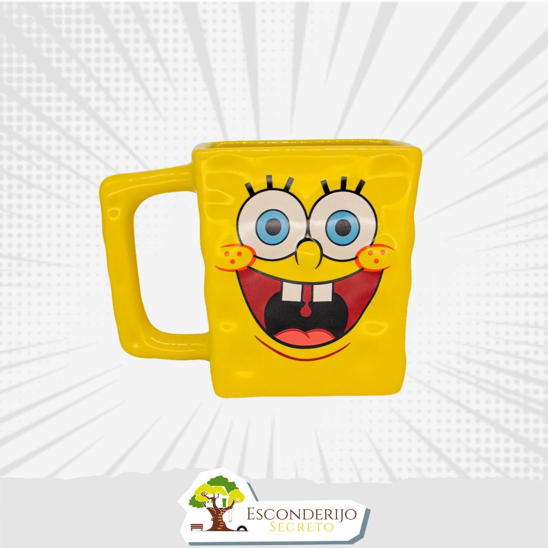 Caneca Formato 3D 450ml Bob Esponja