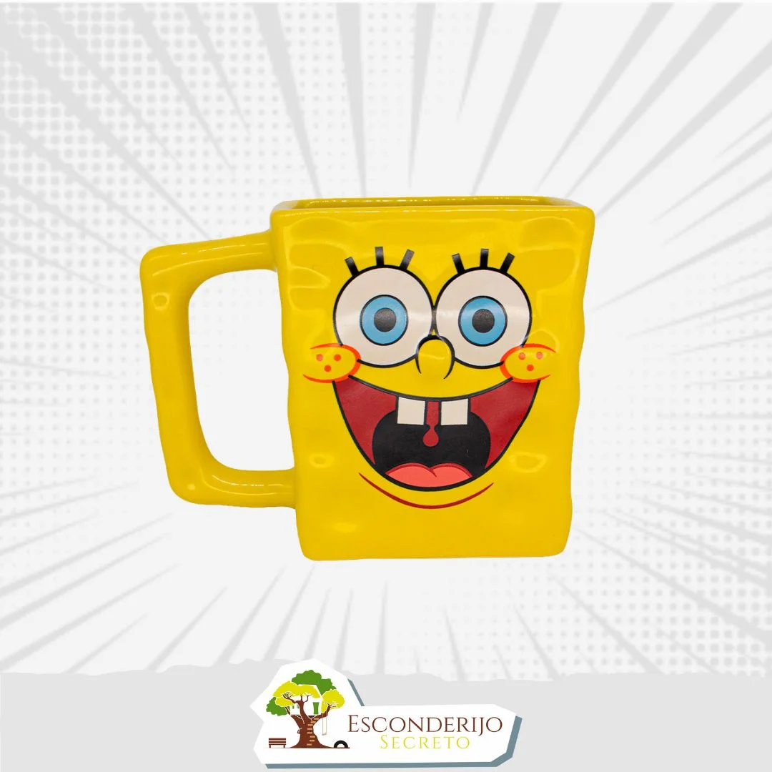 Caneca Formato 3D 450ml Bob Esponja