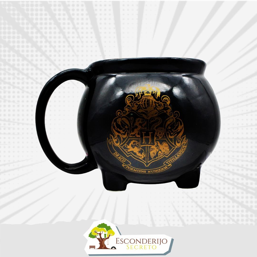 Caneca Formato 3D 500ml Caldeirão Hogwarts