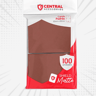Central Shield – Matte: Marrom Pastel