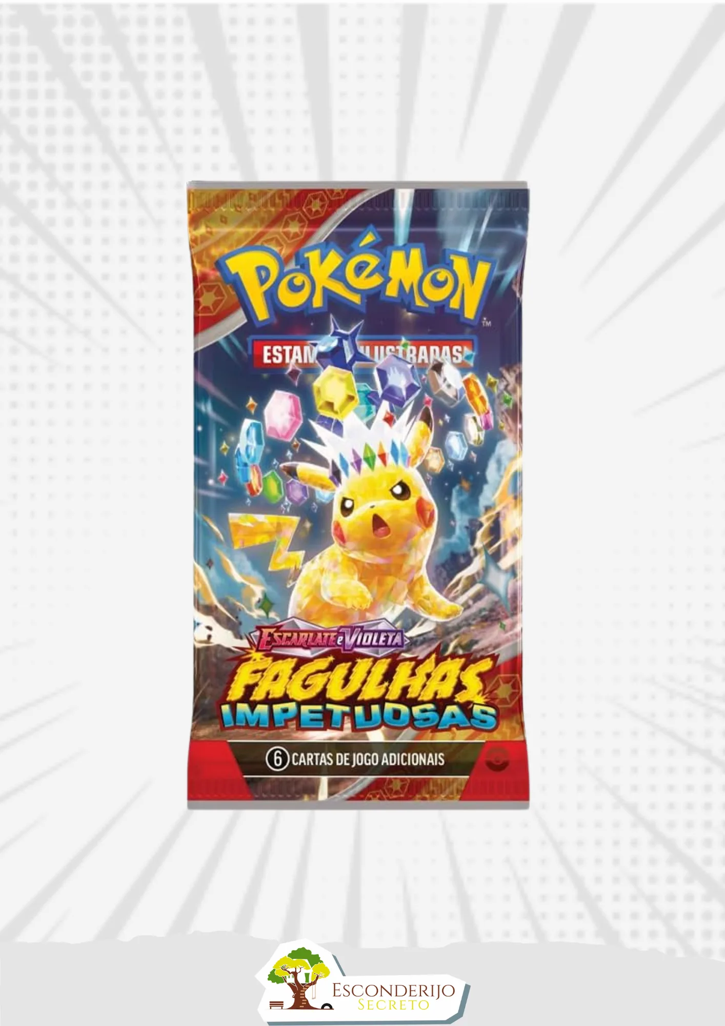 Pokémon TCG Booster Escarlate E Violeta 8 Fagulhas Impetuosas (01 Booster)