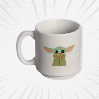 Caneca Mini Tina Colecionável 100ml Empilhável Star Wars - Baby Yoda/Grogu