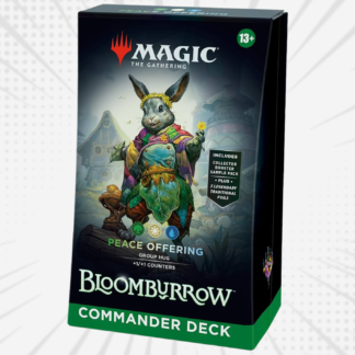 Magic: The Gathering Bloomburrow Commander Deck - Peace Offering (100-Card Deck, 2-Card Collector Booster Sample Pack + Accessories)